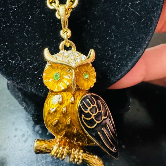 Long Statement Necklace. Owl. By Talbots - Picture 4 of 8